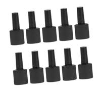 FOMIYES 10 Pezzi bottiglia di smalto per unghie Gel bottiglie barattoli di smalto per unghie UV contenitore per unghie vuoto bottiglia per unghie ricaricabile spazzola di nylon Nero