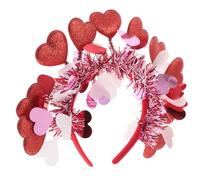 FOMIYES 10 Pezzi Cerchietto Cuore Rosso con Design Glitter Elegante e Confortevole per Feste e San Accessorio Essenziale per Chioma