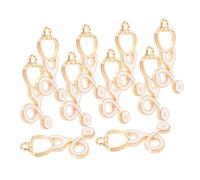 FOMIYES 10 Pezzi Ciondoli in Stetoscopio Per Infermieri Ciondoli Fai Da Te in Metallo Per Gioielli Pendenti Decorativi Per Collane e Bracciali