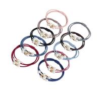 FOMIYES 10 pezzi Elastici per con Strati Anelli Elastici per di Cavallo Accessori Donna Colorati Assortiti per Quotidiano e Diverse Colore Casuale Colore Casuale