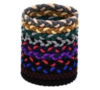 FOMIYES 10 Pezzi fascia intrecciata spazzola per elastici per da donna impugnature Intrecciatura bigodino Elastici per intrecciati polsini a coda di cavallo nylon
