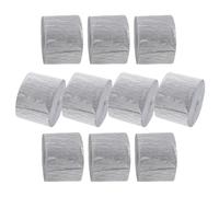 FOMIYES 10 Pezzi Festoni di Carta Crespa Argento 35 CM X 10 M per Decorazioni Feste Compleanno e Matrimoni Festoni di Carta Multifunzione per Allestimenti Interni ed Eventi Celebrativi