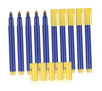 FOMIYES 10 Pezzi penna rilevatore di denaro marcatore penna rilevatore di banconote penna per soldi falsi Pennarello rilevatore di banconote Pennarello per banconote da un pp Blue