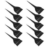 FOMIYES 10 pezzi Pennelli per Tinta Professionali Spazzole per Applicazione Tinta e Trattamenti Manico Ergonomico Strumenti Parrucchiere per Salone e Domestico Colori Colore Casuale