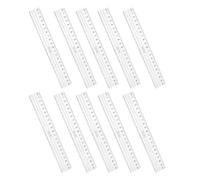 FOMIYES 10 Pezzi Righello in Plastica con Numeri Grandi Facile da Leggere, Bordi Ondulati e Lisci, per Studenti e Progetti Creativi di Precisione