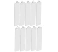 FOMIYES 10 Pezzi Tag Rettangolari in Acciaio Resistente senza Targhette Incisione Personalizzabili per Pendenti Te Blank Metal Tags per Gioielli e Creazioni Artigianali