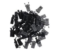 FOMIYES 100 Pezzi Clip Chiusura Bidone della Spazzatura Blocco a Pressione, Fermo per Coperchio Bidone Rifiuti Cucina e Bagno, Accessorio per Fissaggio Interno Bidoni Spazzatura