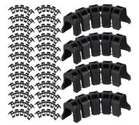 FOMIYES 100 Pezzi Clip per Piante da Giardino in Plastica Nera Supporto per Pomodori e Rampicanti Fermagli per Modellare Rami e Rinforzo Piante da Orto e Frutteto