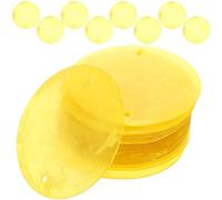 FOMIYES 100 Pezzi Di Fette Di Conchiglia Lucidate - Pendenti Di Conchiglie Di Cozza Piatte E Rotonde Per Acchiappasogni E Creazione Di Gioielli Materiali Artigianali Di Conchiglie