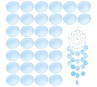 FOMIYES 100 Pezzi Di Fette Di Conchiglia Lucidate - Pendenti Di Conchiglie Di Cozza Piatte E Rotonde Per Acchiappasogni E Creazione Di Gioielli Materiali Artigianali Di Conchiglie