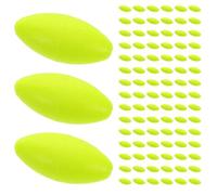 FOMIYES 100 Pezzi Perline Galleggianti da Pesca Rotonde Gialle in Schiuma, | Accessori da Pesca per Montaggi Amo e Piombi, Perline che Si Attaccano Uso Notturno