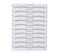 FOMIYES 100pezzi Righello Per Sopracciglia Flessibile e Portatile Strumento Di Misurazione Professionale Per Modellare Le Sopracciglia e Garantire e Forma Uniformi