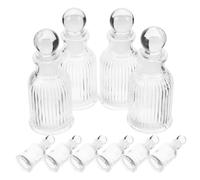 FOMIYES 12 Pezzi Bottiglia per Acqua Santa 50 Ml in Vetro con Tappo e Design Croce Elegante, Ricaricabile e Portatile per Cerimonie Religiose e Preghiere in Viaggio