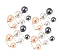 FOMIYES 12 Pezzi Gonne Spillo Sicurezza Spilla Di Perle Finte Perlato Spille Maglione Falso Fermagli Per Maglione Spille Delicate Clip Del Vestito Chiusure Per Maglioni Lega