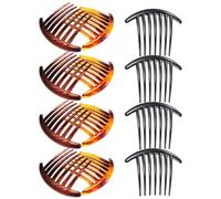 FOMIYES 12 Pezzi Pettini Laterali per Chioma da Donna a 7 Denti Pettini Decorativi Spessi in Plastica Resistente Accessori per Acconciature Eleganti Adatti a Feste e Matrimoni