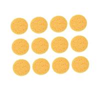 FOMIYES 12 Pezzi Spugna Per Viso in Cellulosa Naturale Spugnetta Per Pulizia Viso Dischetto Esfoliante Delicato Rimuove Impurità e Grasso Per Cura Quotidiana