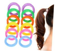 FOMIYES 120 Pezzi Braccialetti in Silicone Jelly Neon Luminosi Colorati Elastici Regolabili per e Gioielli Glow in The Dark per Feste Anni