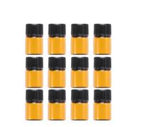 FOMIYES 12pezzi Bottiglie Di Vetro Mini Coperchio Per Olio Essenziale Chimica e Profumi Comodo Da Trasportare e Portatile