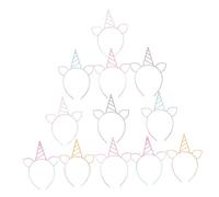 FOMIYES 12pezzi Cerchietto Unicorno Glitterato Cerchietto Corno Unicorno Per Da Donna Cerchietti Scintillanti Per Feste e Carnevale Decorati Con Originale in Plastica