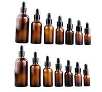 FOMIYES 14 pezzi Bottiglie Contagocce Vetro per Essenziali e Profumi Confezione per Capacità Impermeabili e Riutilizzabili per Viaggi e Esperimenti Scientifici