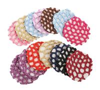 FOMIYES 14 pezzi Retina per Chignon Elastico per Corti e Copri Nodo e Traspirante per Assistenti e Personale Sanitario Colori Misti