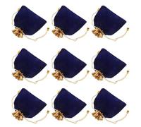 FOMIYES 15 Pezzi Sacchetti Gioielli in Velluto Blu Chiusura a Coulisse | Matrimoni e Viaggio, Protezione Morbida, Raffinata e Versatile per Caramelle e Accessori Preziosi