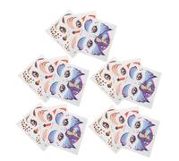 FOMIYES 15pezzi Adesivi Per Viso Di Animali Per Ragazzo Ragazza Volpi Giraffe e Unicorni Per Feste in Maschera e Giochi Di Realizzati in Pvc Comodi e Facili Da Rimuovere