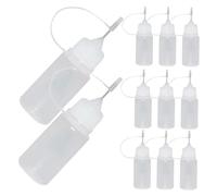 FOMIYES 15pezzi Flacone Punta Fine Ago Applicatore Vuoto in Plastica Contagocce per Colla Liquidi Oli Fai da Te Artigianato Riparazioni