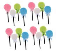FOMIYES 16 Pz Soffio per il trucco Fairy Stick soffio viso soffio soffice piumino da cipria per polvere per viaggi piumino da cipria rotondo soffio di cipria per