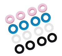 FOMIYES 16paia Ganci Auricolari Antiscivolo Per Occhiali in Silicone Confezione Da Colori Blu Nero Bianco Compatibili Con Diverse Montature e Adatti Ogni Forma Orecchio