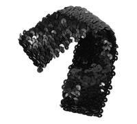 FOMIYES 1pezzi Fascia Elastica Nera Con Paillettes Scintillanti Fascia Sportiva e Moda Per Donne e Ragazze Capelli Glitter Per Feste Cosplay e Uso Quotidiano