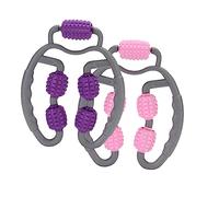 FOMIYES 1pezzi Massaggiatore Per Gambe e Muscoli Con Roller Multiuso Rosa Relax Muscolare e Alleviamento Tensione Per Uomo e Donna Strumento Fitness Pratico Per Esercizi Quotidiani