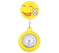 FOMIYES 1pezzi Orologio da Tasca per Infermiere Sicuro e Durevole Flessibile e Pratico Clip Estensibile Orologio da Appendere Design Cartoni Animati Moda e Comodo