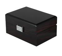 FOMIYES 1pezzi Scatola Porta Gioielli Mini in Legno Nero Per Orologi e Articoli Vari Da Viaggio Contenitore Portaoggetti Custodia Per Accessori e Piccola Scatola Portaoggetti