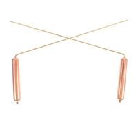 FOMIYES 2 Bacchette da Rabdomante in Rame 99%, Strumenti di Divinazione per Caccia ai Fantasmi e Localizzazione Oro, Leggere e Portatili, Adatte per Uso Domestico e Professionale