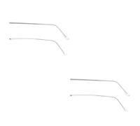 FOMIYES 2 Paia Accessori per occhiali braccio Aste sostitutive degli occhiali argento Accessori Temple asta universale per tempio degli