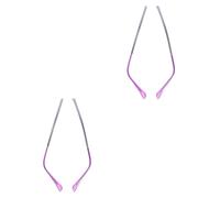 FOMIYES 2 Paia Accessori Per Occhiali Ricambi Per Occhiali Tempia Di Sostituzione Degli Occhiali Asta Di Ricambio Per Occhiali Da Sole Occhiali Braccio Gambe Metallo Viola,porpora