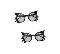 FOMIYES 2 Paia occhiali da festa novità ragazzo adulti Occhiali da sole Halloween grassetto occhiali da festa in spiaggia Oggetti fotografici occhiali in maschera PC Black