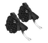 FOMIYES 2 Pezzi Accessori Eleganti per Bun Copertura per Donne Ospedali Banche e Settore