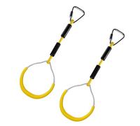 FOMIYES 2 Pezzi Anelli da Ginnastica per Colorati in Plastica Morbida Anelli da Arrampicata e Allenamento per Giochi All’Aperto in Giardino per Altalena e Percorsi a Ostacoli