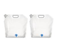 FOMIYES 2 Pezzi Borsa Acqua Pieghevole Capiente per Campeggio e Viaggio | PE Pa Pet, Manico Integrato e Chiusura Sicura, per Lavello Tenda, Cucina da Campo, Camper e Barbecue