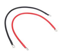 FOMIYES 2 Pezzi Cavo Batteria in Rame Massiccio 16mm² per Auto e Inverter | Coppia Rosso Nero, Trasmissione ad Alta, Installazione Facile, per Rv e Camion