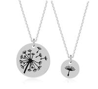 FOMIYES 2 Pezzi collana di denti di madri collana grossa dichiarazione collane collana pendente mamma gioielli per il collo collana a catena collana madre figlia TISCO