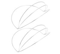 FOMIYES 2 Pezzi copricapo a fascia barrette fermacapelli Accessori moda garland base DIY fornitura copricapo base della per la lavorazione fascia della dea ferro da stiro bianca