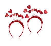 FOMIYES 2 pezzi Fasce per Rosse per Accessori Adorabili e Decorativi per Feste Cerchietti Resistenti e Festivi per Ragazze