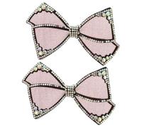 FOMIYES 2 Pezzi fiocco a forcina che fa i primi passi decorativo floreale Carino fermaglio per Decorazioni per per donne forcina ad cristallo rosso