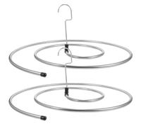 FOMIYES 2 Pezzi In Acciaio Inox A Forma Di Spirale Stendibiancheria A Spirale Appendiabiti Salvaspazio Per Lenzuola Copriletti Coperte Trapuntate