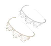 FOMIYES 2 Pezzi in cintura in con nappe della del ventre per catene del ventre in