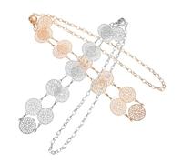 FOMIYES 2 Pezzi Metallo Cintura Jeans Punk Accessorio Boho Leggero e Resistente per Decorazione Fianchi Casual e Party