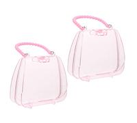 FOMIYES 2 Pezzi Organizer Trasparente Portatile per Accessori Design e Perfetta per Cosmetici e Piccoli per e